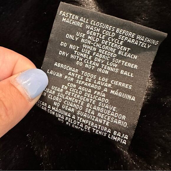 32* Degrees Heat Quilted Coat Winter Jacket Black Women’s Size Medium M Warm Fur - Picture 5 of 9